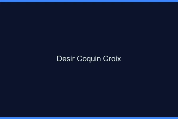 Désir Coquin Croix