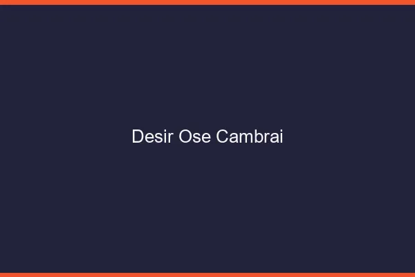 Désir Osé Cambrai