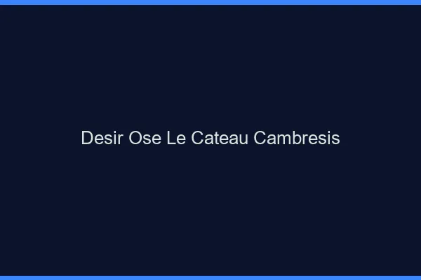 Désir Osé Le Cateau-Cambrésis