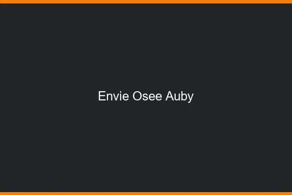 Envie Osée Auby