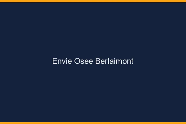 Envie Osée Berlaimont