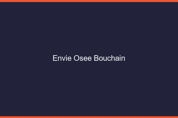 Envie Osée Bouchain