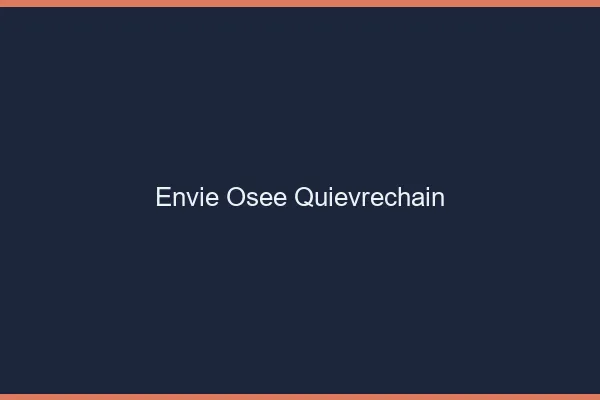 Envie Osée Quiévrechain