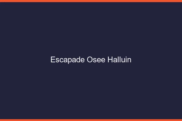 Escapade Osée Halluin