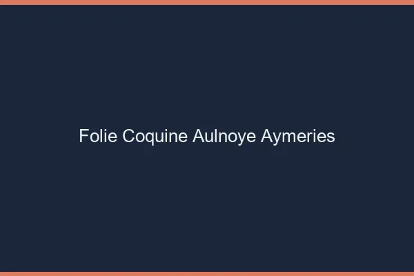 Folie Coquine Aulnoye-Aymeries