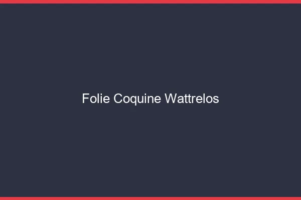 Folie Coquine Wattrelos