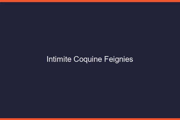 Intimité Coquine Feignies