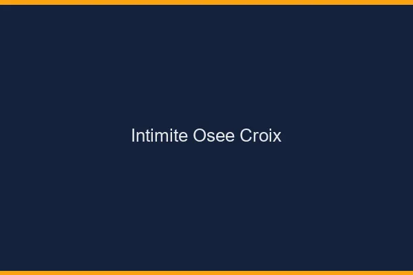 Intimité Osée Croix