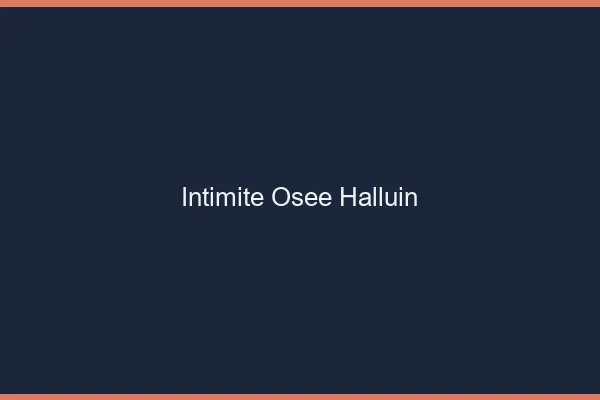 Intimité Osée Halluin