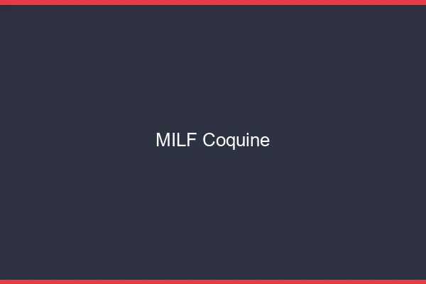 MILF coquine