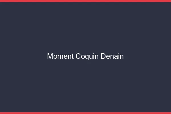 Moment Coquin Denain