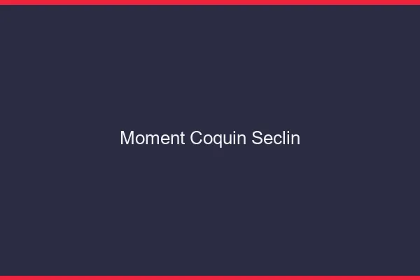 Moment Coquin Seclin