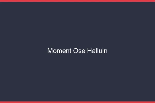 Moment Osé Halluin