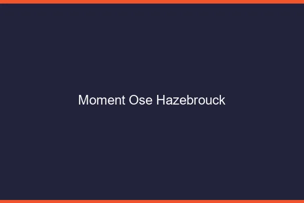 Moment Osé Hazebrouck