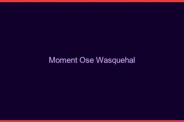 Moment Osé Wasquehal