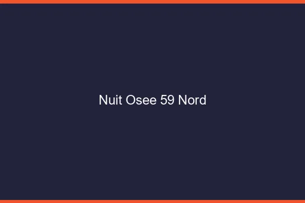 Nuit Osée 59 nord