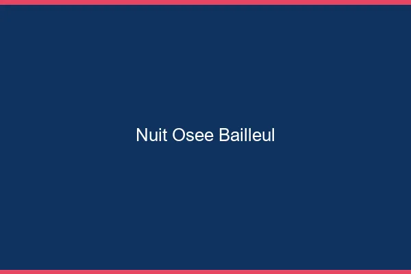 Nuit Osée Bailleul