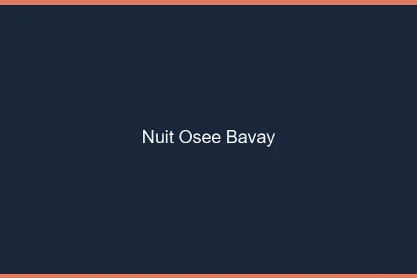 Nuit Osée Bavay