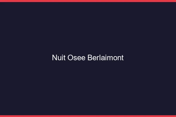 Nuit Osée Berlaimont