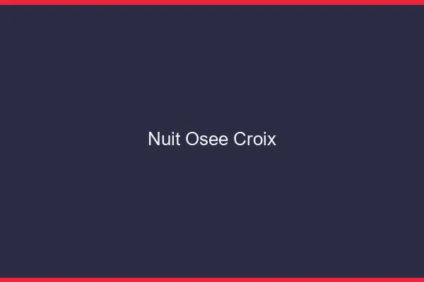 Nuit Osée Croix
