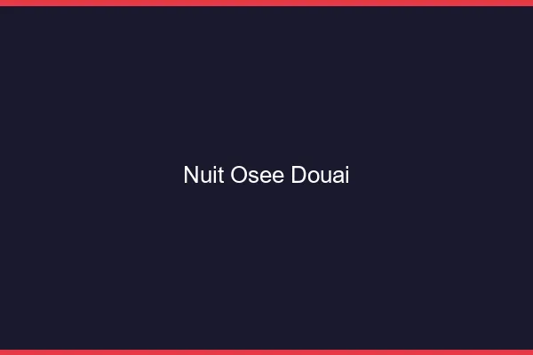 Nuit Osée Douai