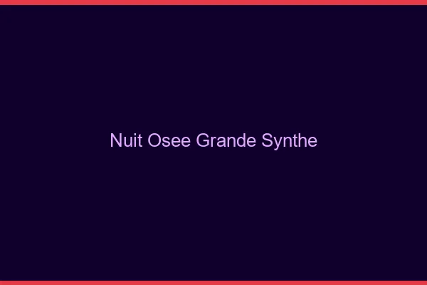 Nuit Osée Grande-Synthe