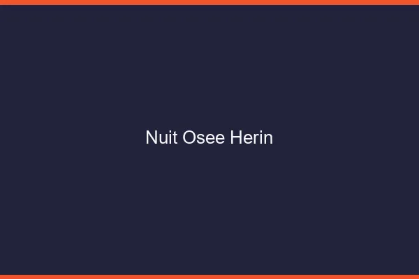 Nuit Osée Hérin