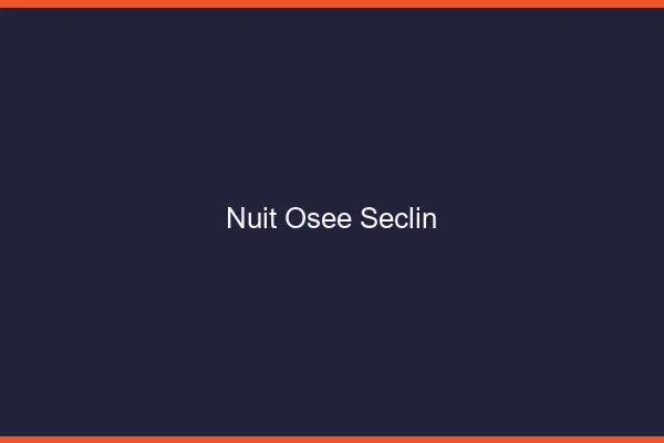 Nuit Osée Seclin