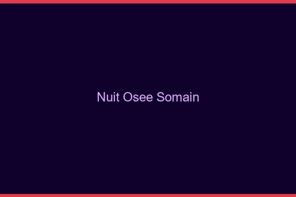 Nuit Osée Somain