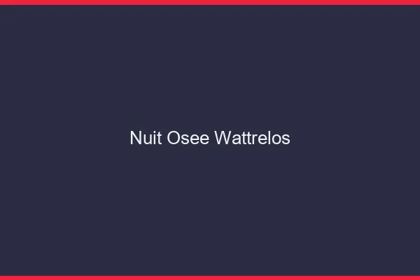 Nuit Osée Wattrelos