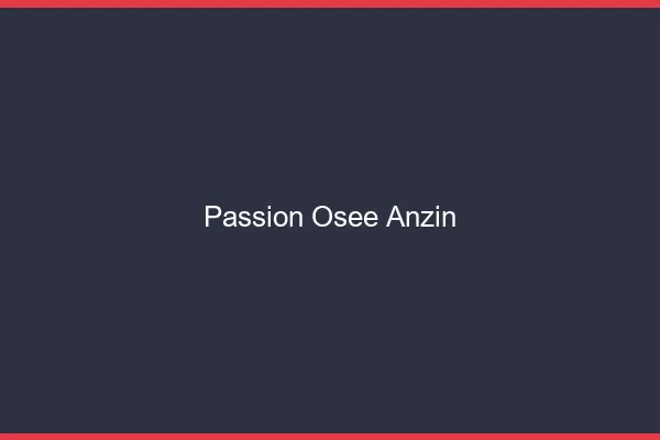 Passion Osée Anzin