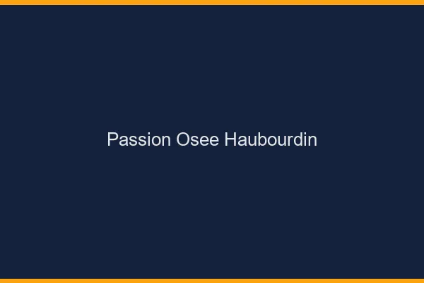 Passion Osée Haubourdin