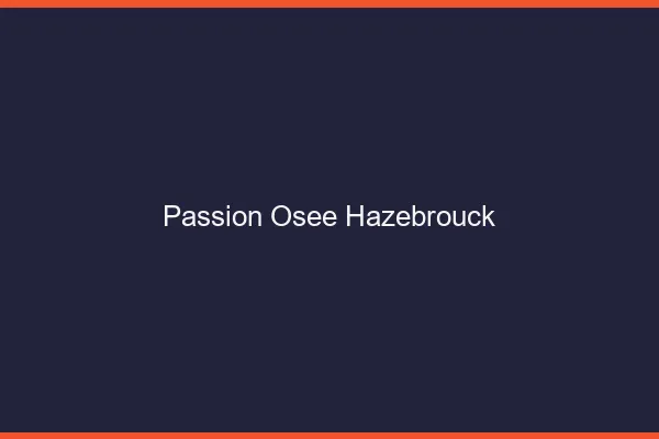 Passion Osée Hazebrouck
