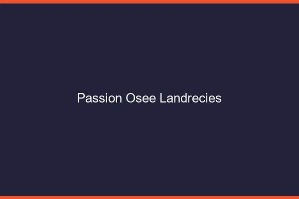 Passion Osée Landrecies
