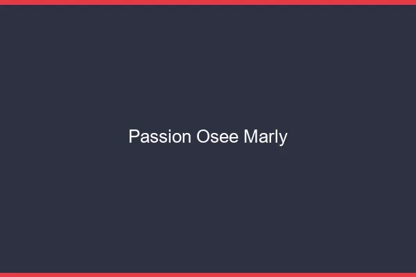 Passion Osée Marly