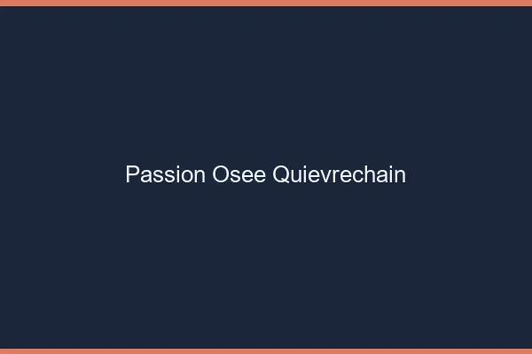 Passion Osée Quiévrechain