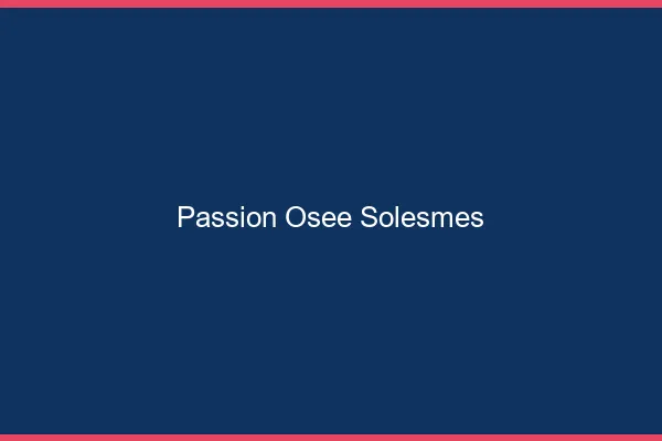 Passion Osée Solesmes