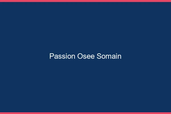 Passion Osée Somain