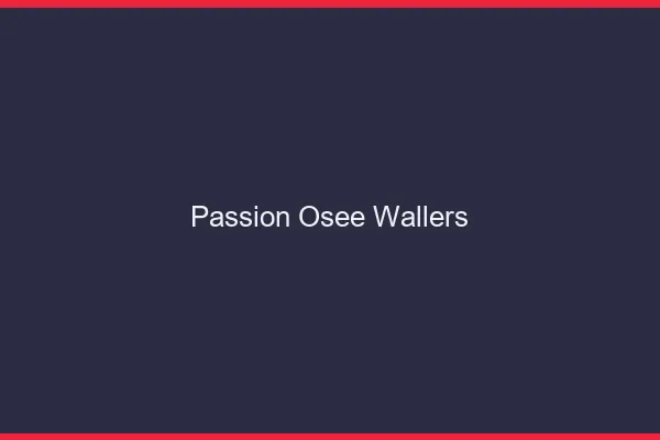 Passion Osée Wallers