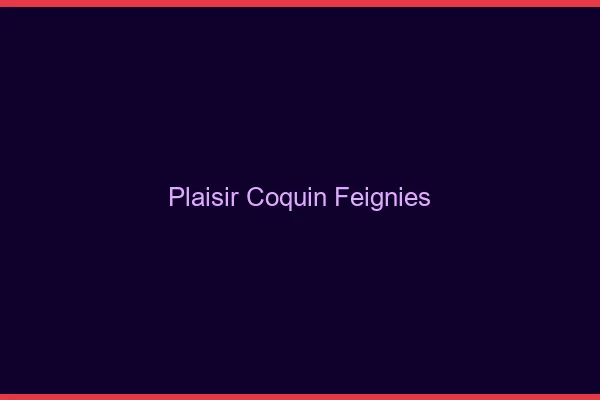 Plaisir Coquin Feignies