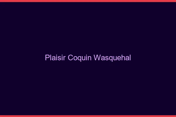 Plaisir Coquin Wasquehal