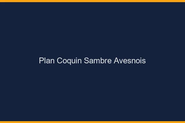 Plan coquin Sambre-Avesnois
