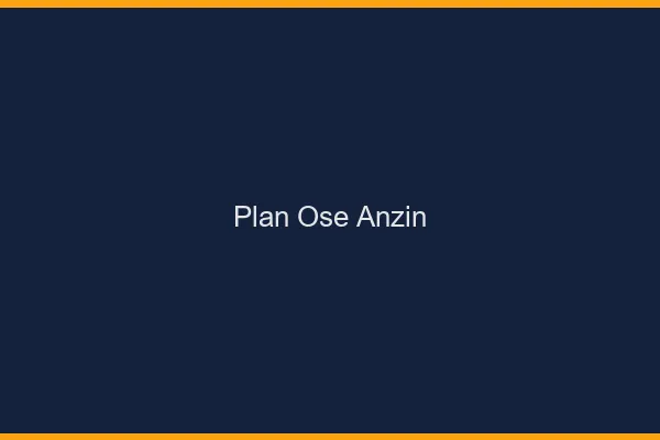 Plan Osé Anzin