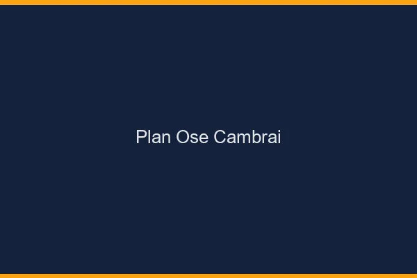 Plan Osé Cambrai