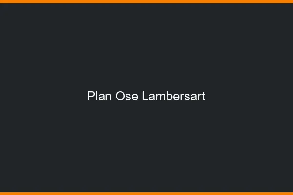 Plan Osé Lambersart