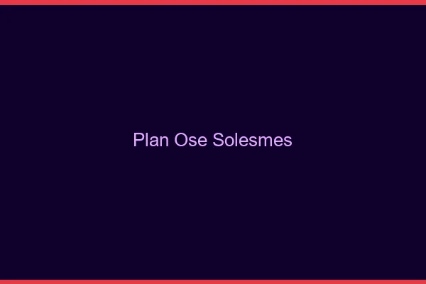 Plan Osé Solesmes