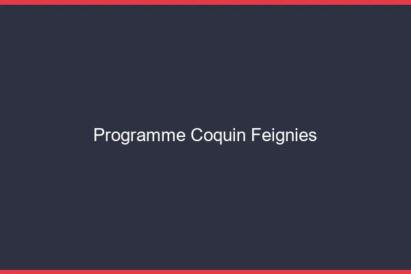 Programme Coquin Feignies