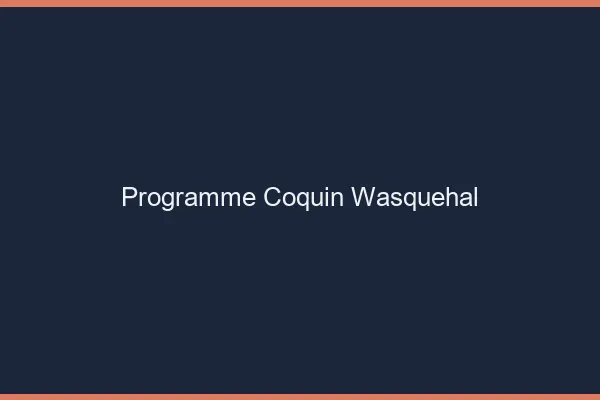 Programme Coquin Wasquehal