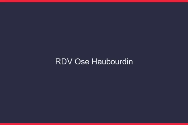 RDV Osé Haubourdin