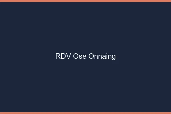 RDV Osé Onnaing
